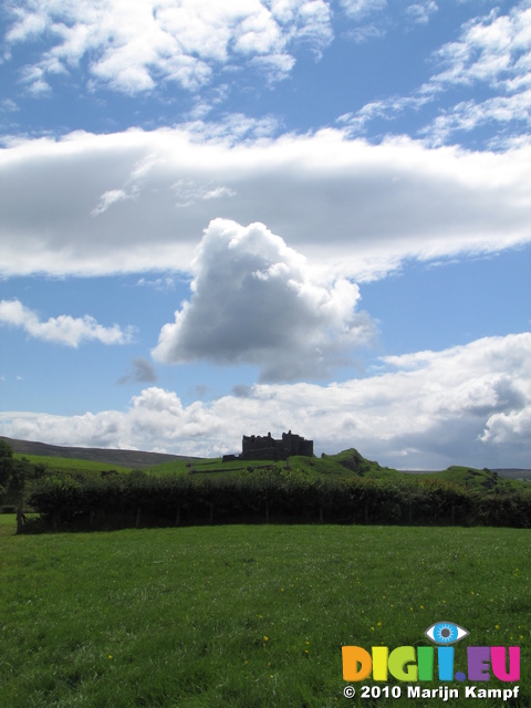 SX16199 Carreg Cennen castle from fields